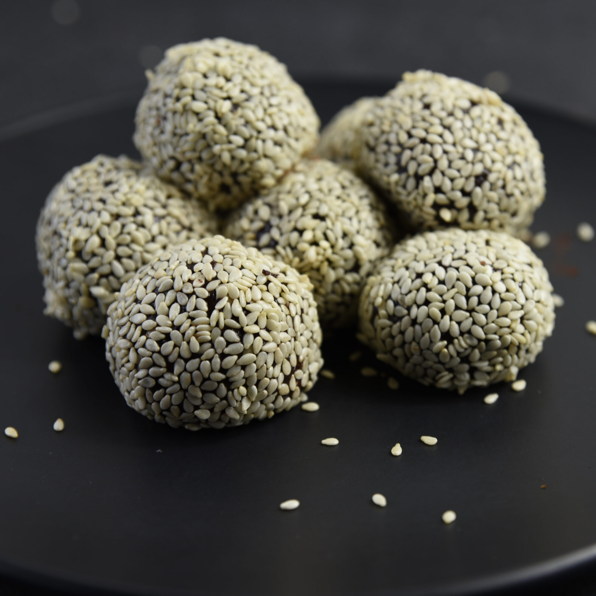 Rich, chocolatey, vegan bliss balls satisfy those chocolate cravings