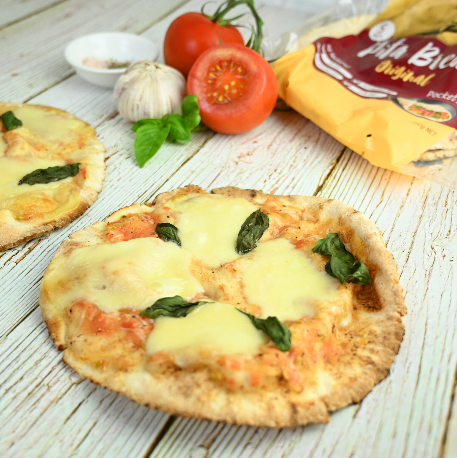 Spanish Style Margarita Pita Bread Pizza Alamir Bakery